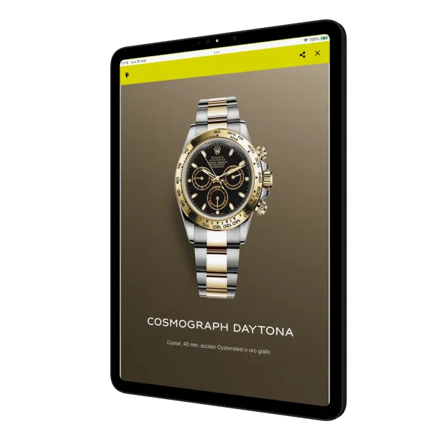 il tuo prodotto a tutto schermo cataloghi su app paginae