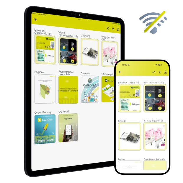 lavora offline cataloghi su app paginae